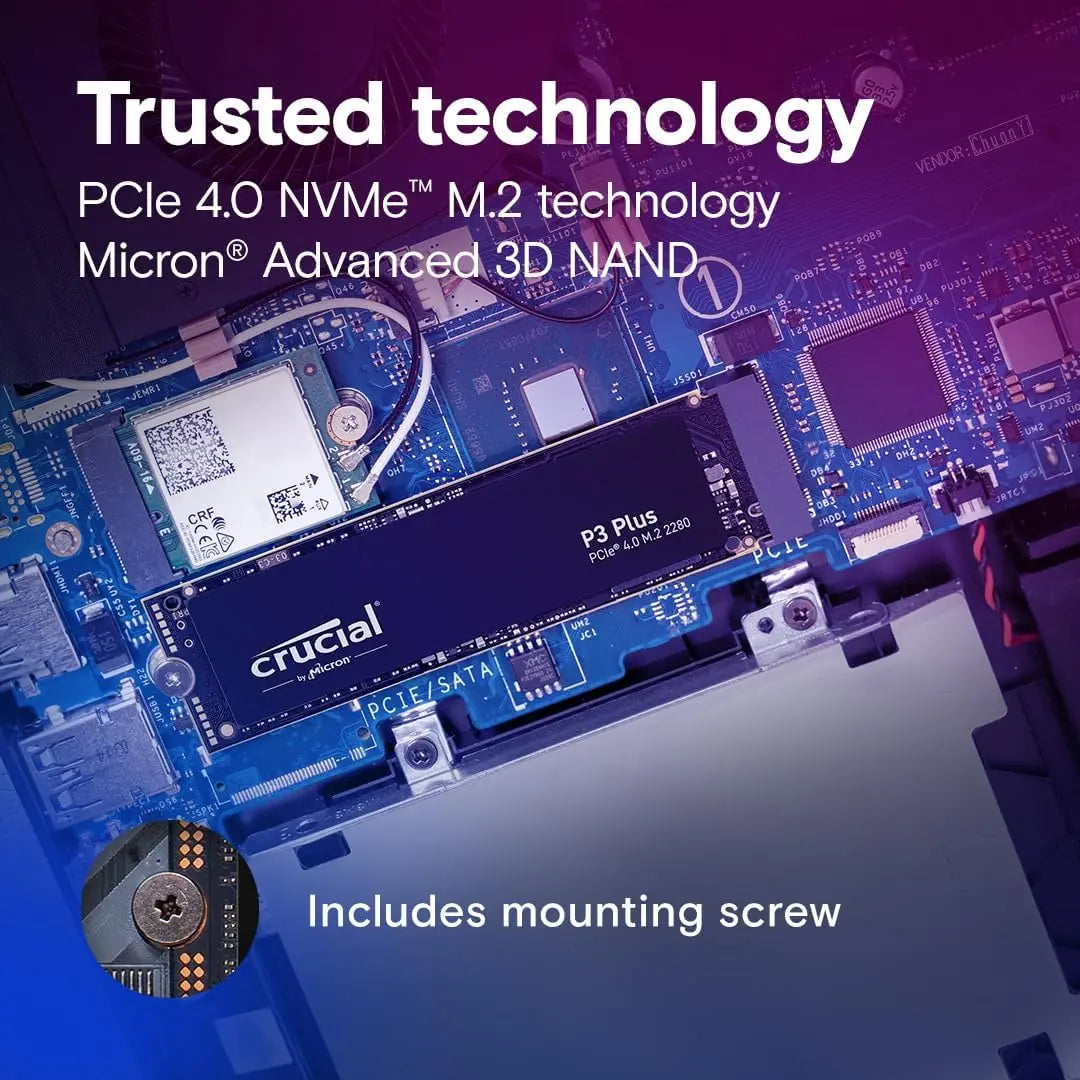 Crucial P3 Plus 1TB 2TB PCIe Gen4 NVMe M.2 SSD Internal Hard Drive(OEM Package)&Crucial NVME 2280 P310 1TB  SSD&Crucial T500 1TB