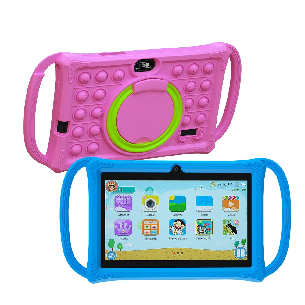 7.0 Inch Kids Tablet Android 12 Quad Core 4GB+64GB WiFi Bluetooth Educational Software Tablets Children's Gifts