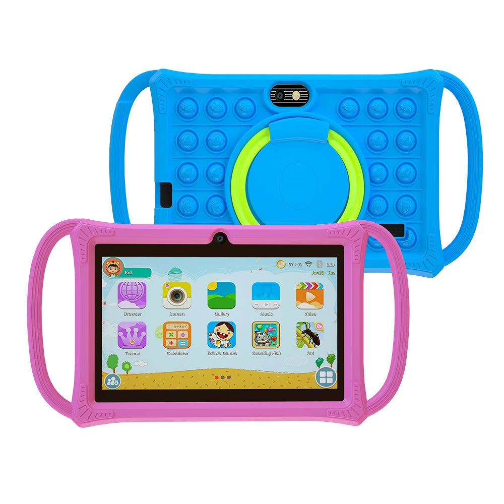 7.0 Inch Kids Tablet Android 12 Quad Core 4GB+64GB WiFi Bluetooth Educational Software Tablets Children's Gifts