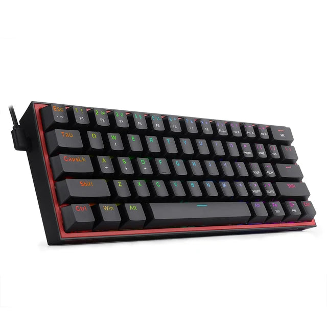 REDRAGON Fizz K617 RGB USB Mini Mechanical Gaming Wired Keyboard Red Switch 60% Redragon Keyboards  Gamers Point