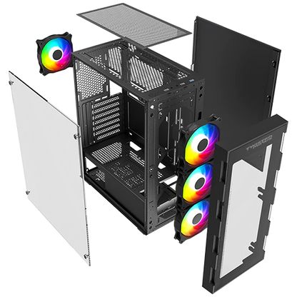 Ready Gaming PC — i5-9400 + RX 570 8GB • 16GB RAM • Dual SSD (118GB + 500GB) + Samsung 24" + Redragon Kit — 1-Year Warranty | Gamers Point Bahrain