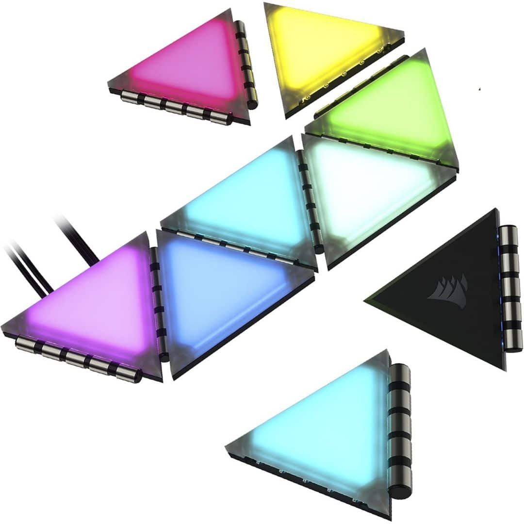 Corsair iCUE LC100 Mini Triangle RGB Accent Lighting Extension Kit