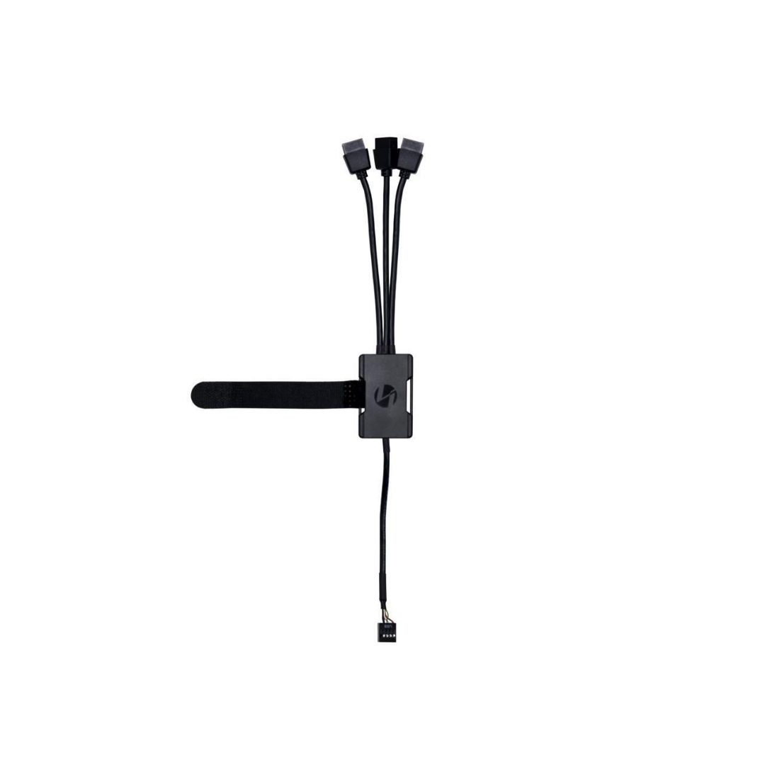 Lian-Li Internal USB 2.0 1-to-3 Expansion Hub Black Compact