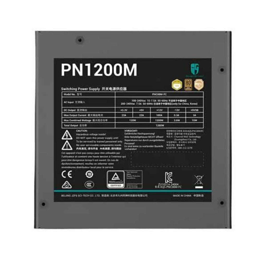 Deepcool PM1200M 80 Plus Gold 1200W Fully Modular PSU