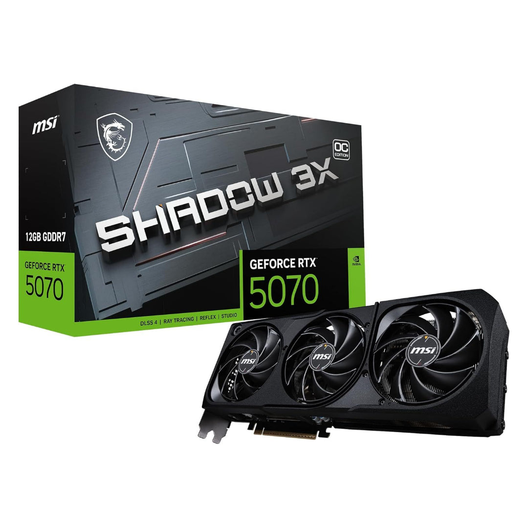 MSI Gaming RTX 5070 12G Shadow 3X OC Graphics Card 12GB