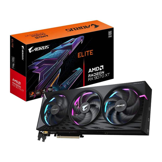 Gigabyte AORUS Radeon RX 9070 XT Elite 16G Graphics Card &#8211; 16GB GDDR6, 256bit,