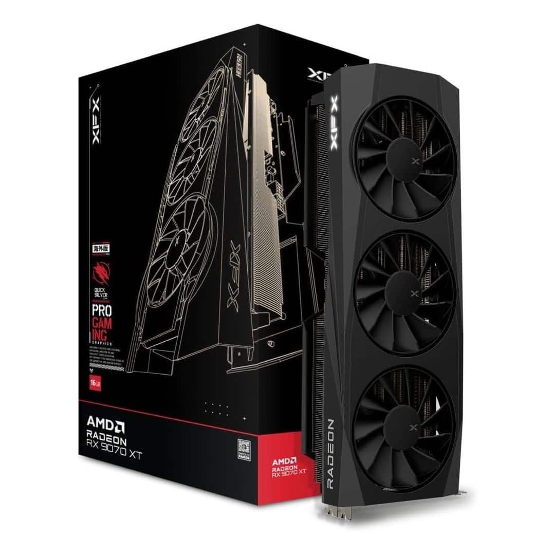 XFX Quicksilver AMD Radeon RX 9070 XT Gaming Edition Graphics Card