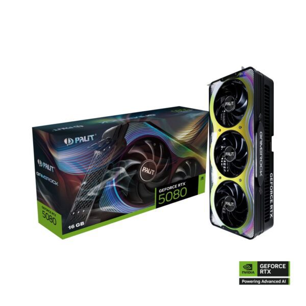 Palit GeForce RTX™ 5080 GameRock - Graphics Card - Gamerspoint PALIT Graphics Card (GPU)  Gamers Point