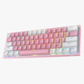REDRAGON FIZZ RAINBOW WIRED KEYBOARD BLUE SWITCH 61 KEYS K617-R WP Redragon Gaming Keyboards  Gamers Point