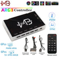 Wovibo ARGB Controller Computer Case Fans HUB 1 To 6 Adapter 5V 3pin SATA Power Chassis LED CPU Water Cooler Control - BAHRAIN Wovibo FANHUB  Gamers Point
