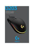Logitech G203 Lightsync Gaming Mouse Black MOUSE Gamers Point 15.000 