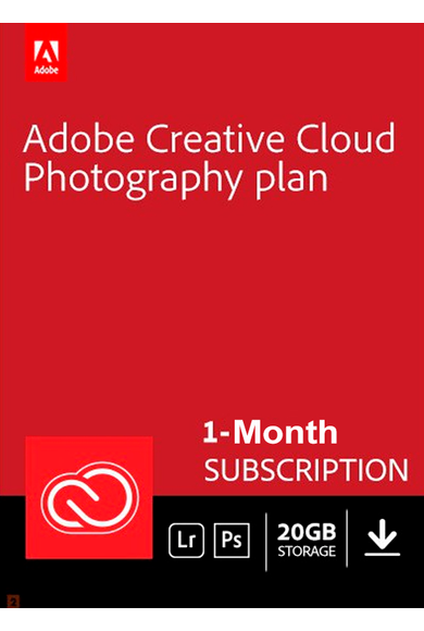 Adobe Photography Plan Subscription 20 GB 1 Month Global Key Adobe Software  Gamers Point