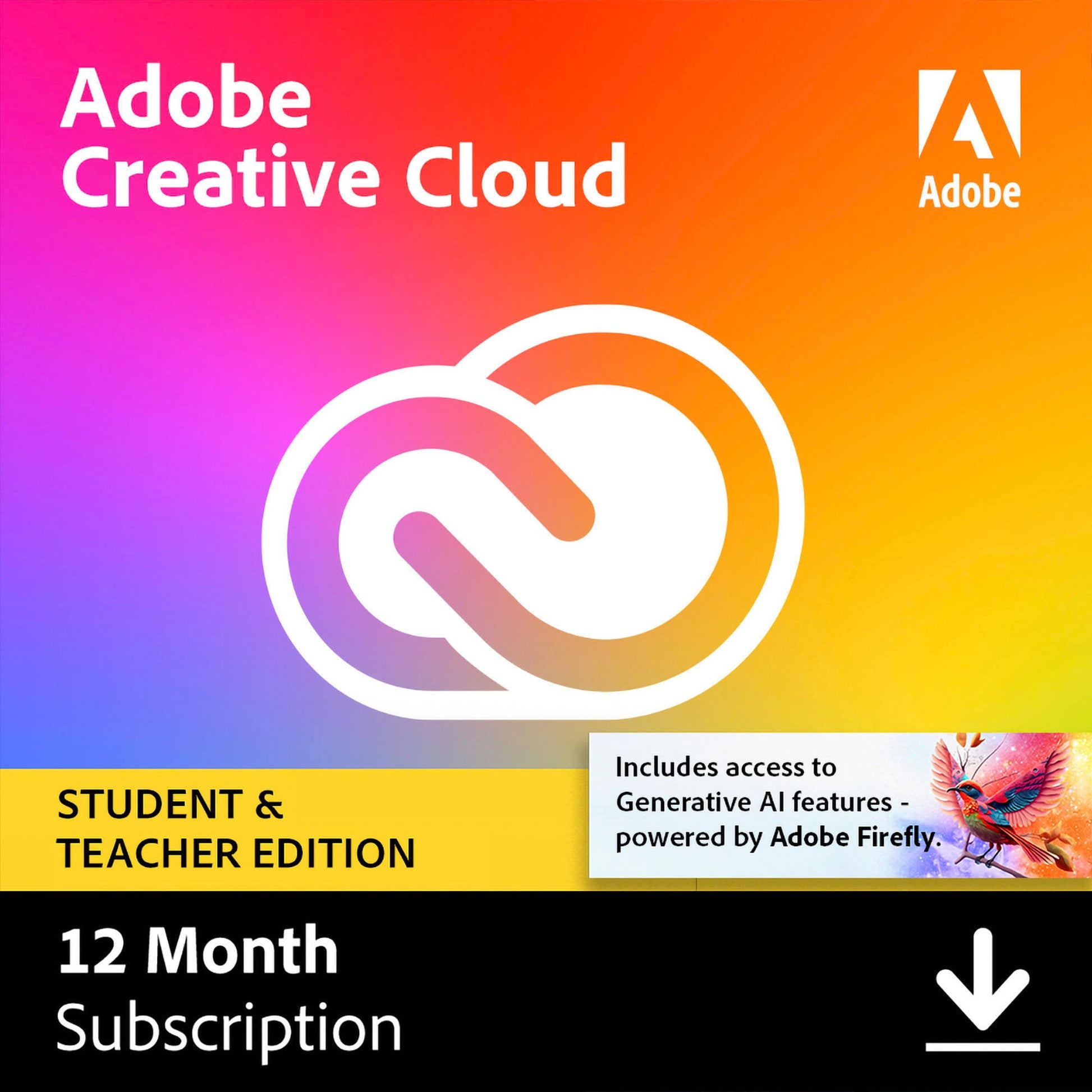 Adobe Creative Cloud (PC) 1 Year - Account Adobe Software  Gamers Point