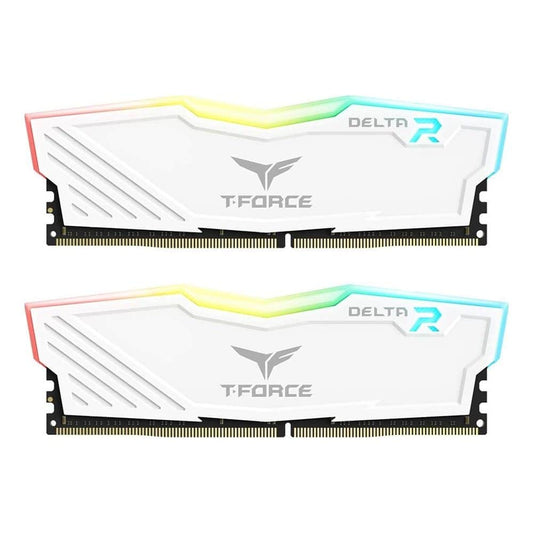 TEAMGROUP T-Force Delta RGB DDR4 — 16GB (2×8GB) 3600MT/s White