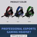 blue-G319 LED Gaming headphones Gamers Point Headset  Gamers Point