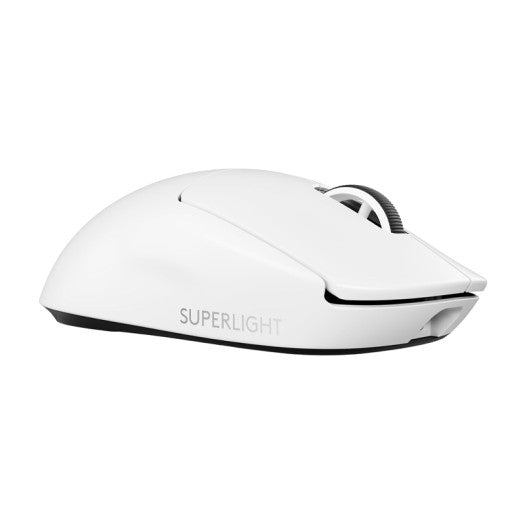 Logitech G PRO X SUPERLIGHT 2 LIGHTSPEED Wireless Gaming Mouse, 4K Polling, Lightweight, LIGHTFORCE Hybrid Switches, HERO 2 Sensor, 32,000 DPI, 5 Programmable Buttons, USB-C Charging, PC & Mac - White Logitec mouse  Gamers Point