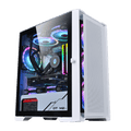 WJCOOLMAN STAR LIGHT Gaming Case + 3 Fans - WHITE Cases Gamers Point 35.000 