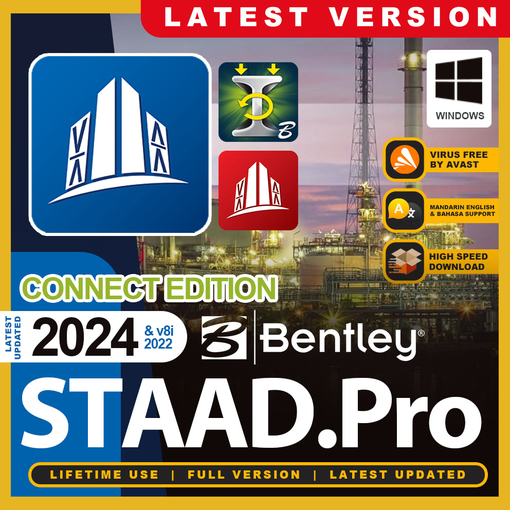 Bentley STAAD.Pro CONNECT Edition – Structural Analysis & Design Software Offline